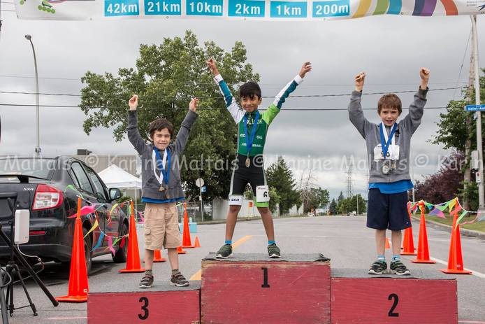 Enfants 500m podium